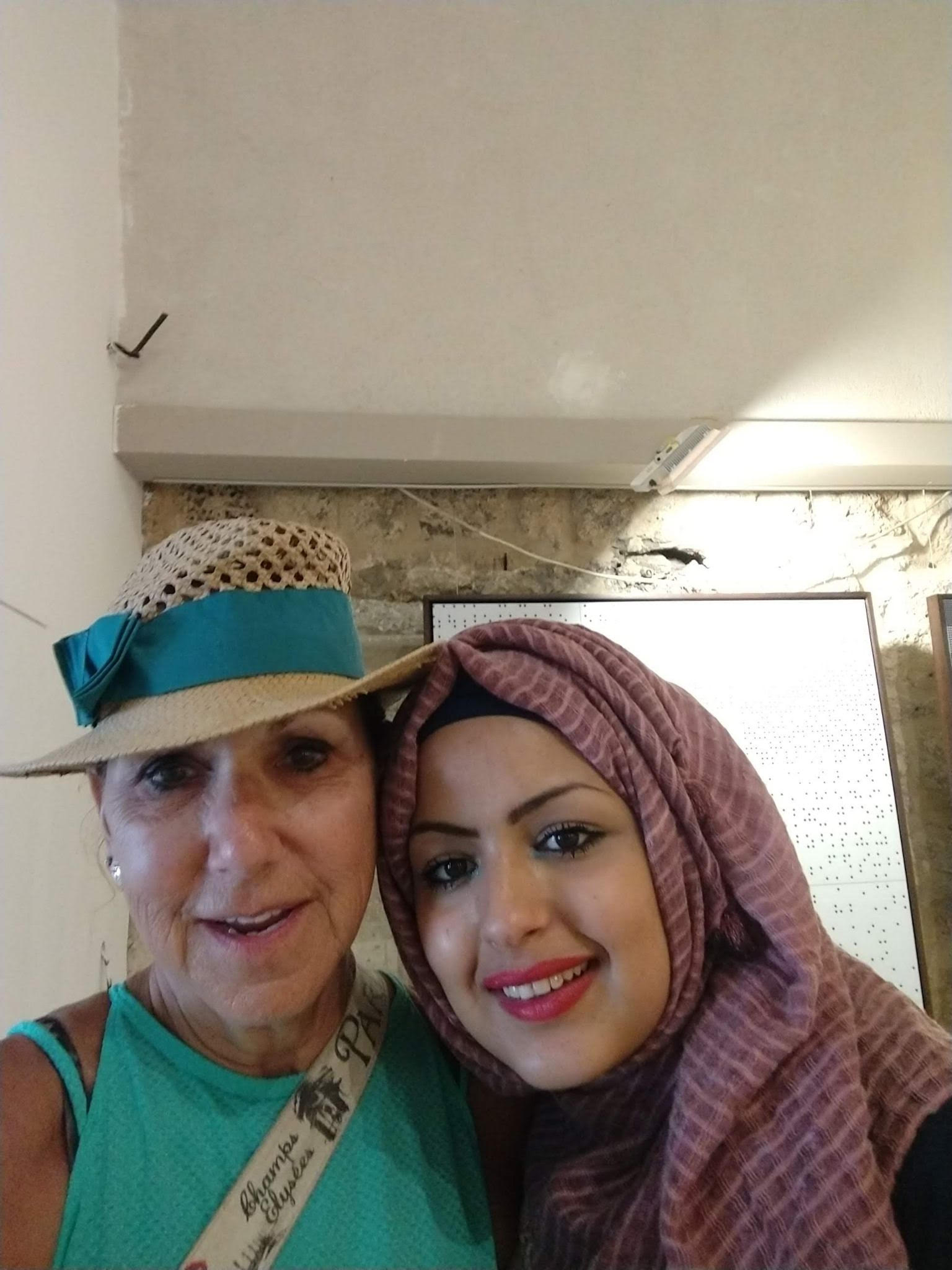 Visiting with Palestinian girl in Tel Aviv