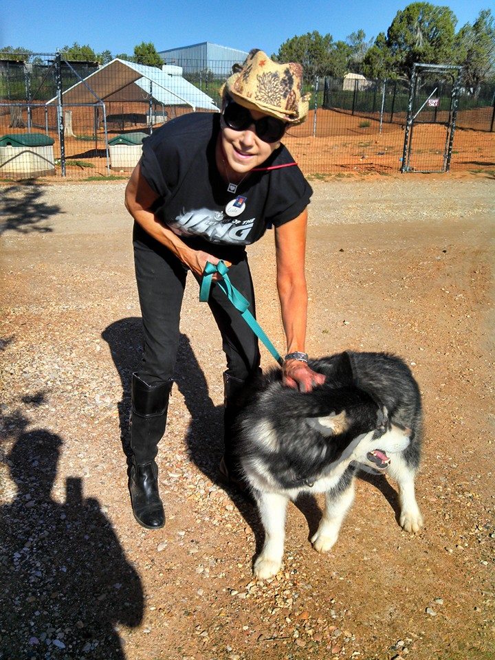 Leslie at Best Friends Animal Society in Kanab, Utah